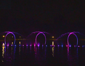 北京順義人工湖音樂噴泉工程